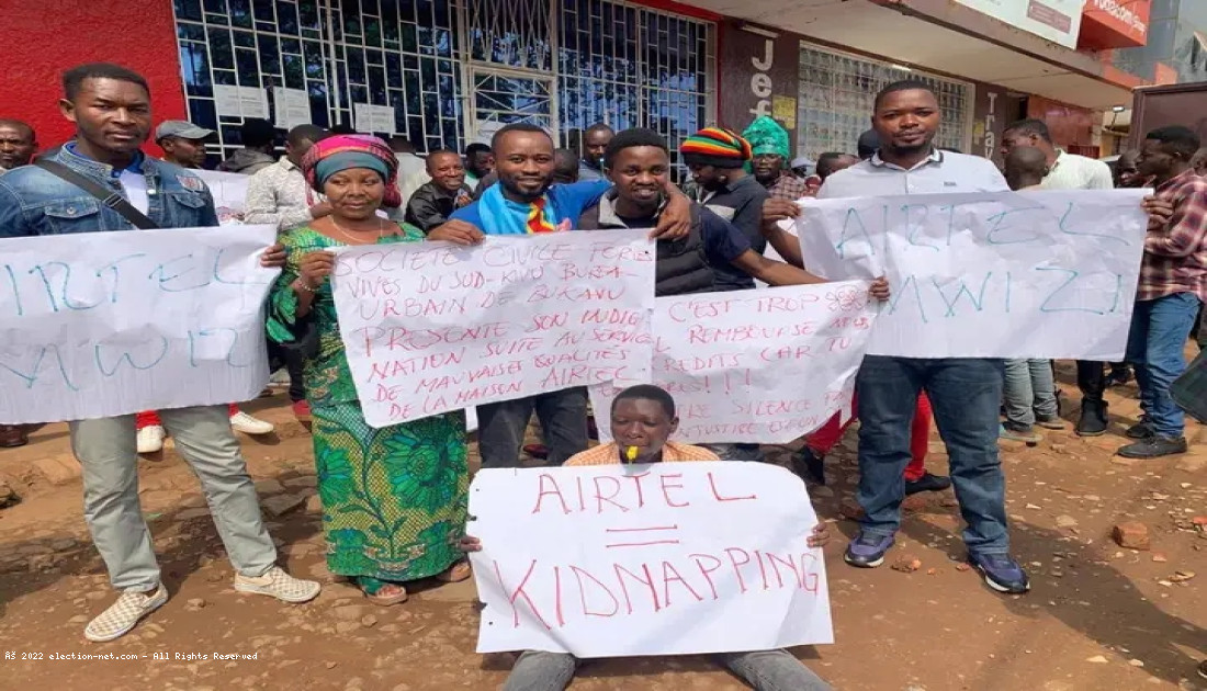 Bukavu : nouvelle manifestation devant la Telecom Airtel