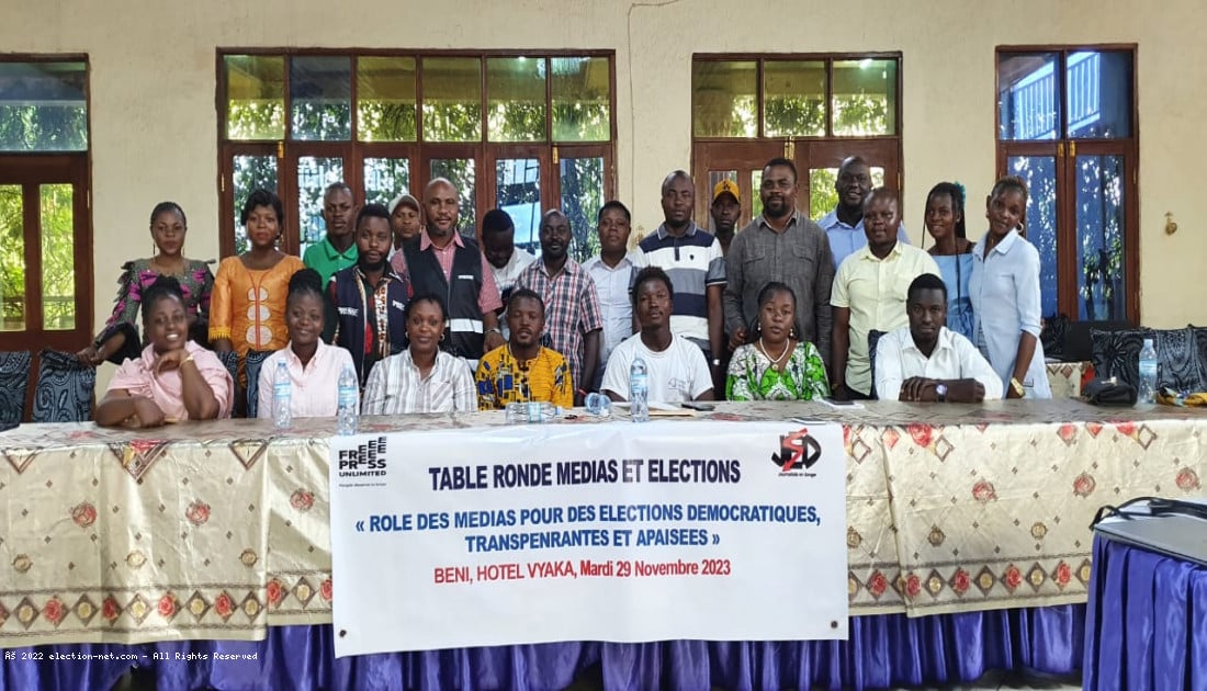 Beni : une table ronde sur les élections apaisées tenue entre les journalistes, la société civile et la police