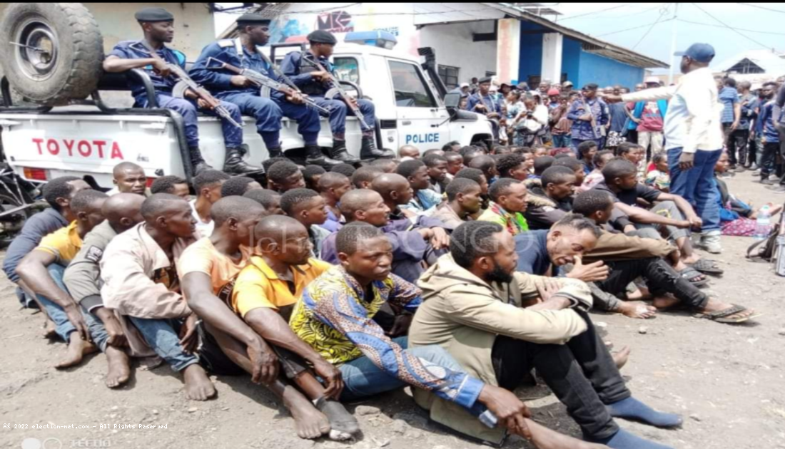 Goma : 68 présumés criminels dont 16 femmes aux arrêts