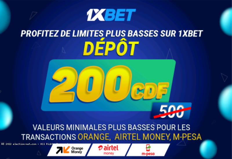 Paris encore plus disponibles en RDC : le montant du dépôt minimal chez 1xBet réduit à 200 CDF