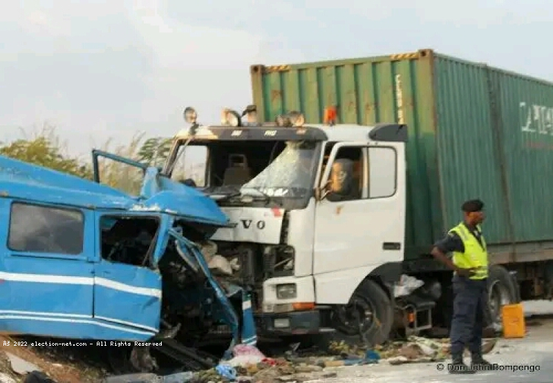 Kongo-central : sept mort lors d'un accident de circulation sur la RN1