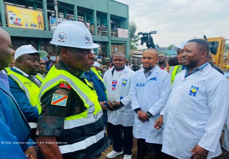 Goma : de nouveaux travaux de pavage des rues lancés par le gouverneur militaire