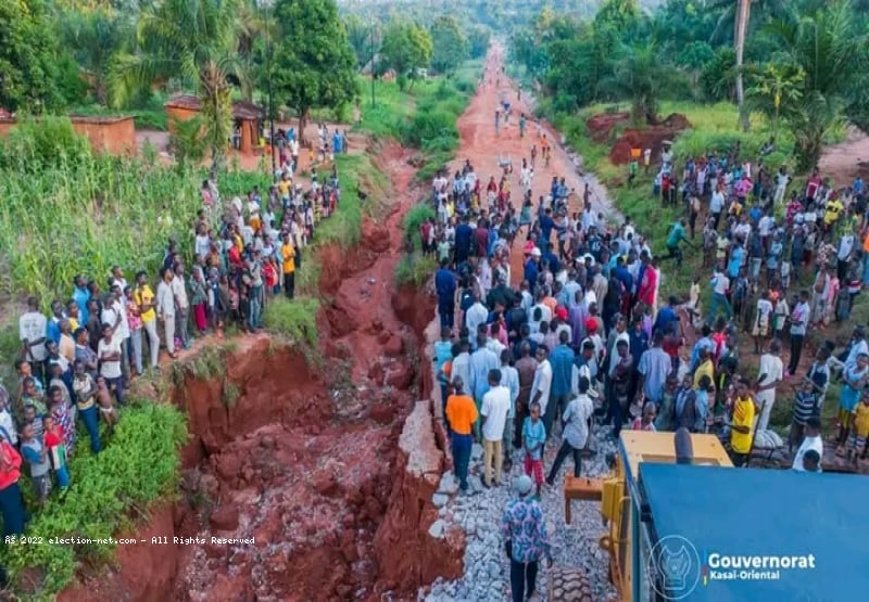 Kasaï Oriental : début des travaux de réhabilitation de la RN2 entre Mbuji-Mayi et Kabinda