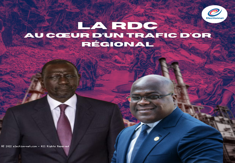 La RDC citée dans un trafic d’or régional via le Kenya (Rapport)