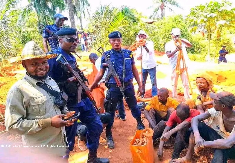 Kasaï : 5 creuseurs arrêtés à Tshikapa