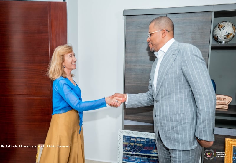 RDC/Diplomatie sportive : l’ambassadrice de l’Espagne reçue par Budimbu