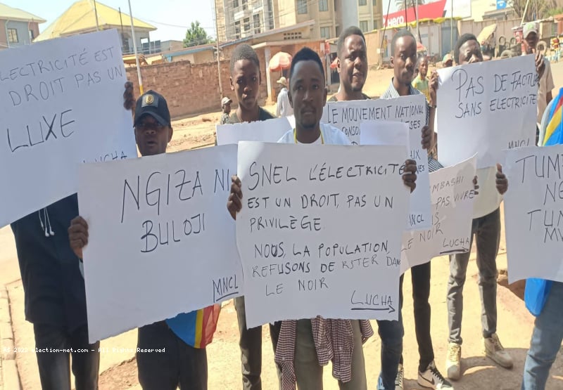 Lubumbashi : manifestation de la LUCHA contre les coupures d'électricité