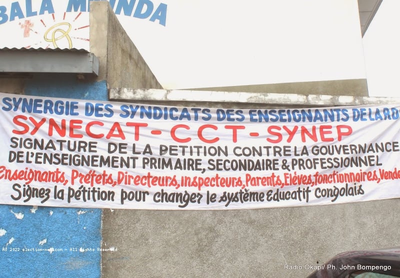 RDC : ''Enseigner ne devrait pas rimer avec pauvreté'', syndicaliste Jean-Bosco Puna