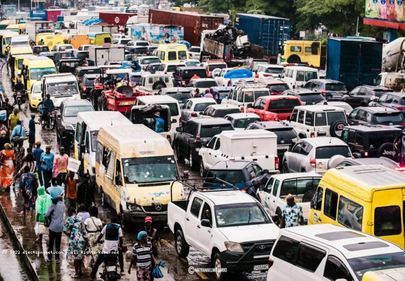 Kinshasa : forte congestion routière à la veille de Noël