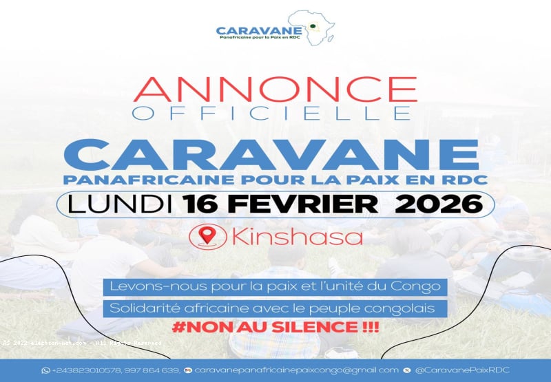 Kinshasa : annonce d'une caravane panafricaine pour la Paix