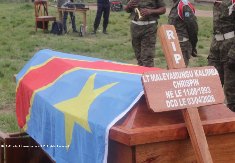 Beni : Inhumation du Lieutenant KALIMBA Cripin
