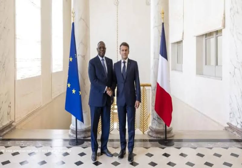France : le sénégalais Macky Sall, candidat au secrétariat général de l'ONU, reçu par Macron