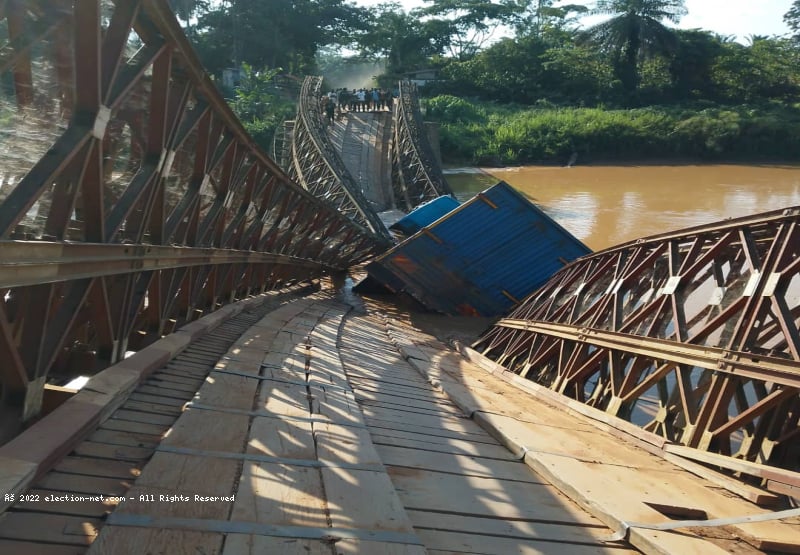 RDC : effondrement du pont Ituri 2 sur la RN44 reliant Mambasa à Beni