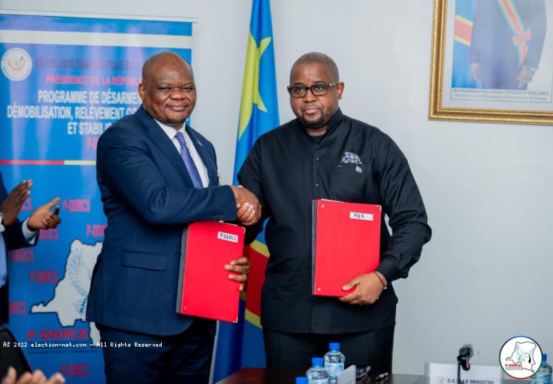 RDC : signature d'un protocole d'accord pour renforcer la coordination des politiques de paix