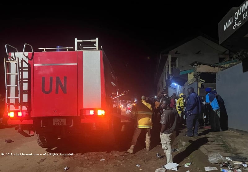 Beni : un incendie maîtrisé grâce à l’intervention rapide de la MONUSCO