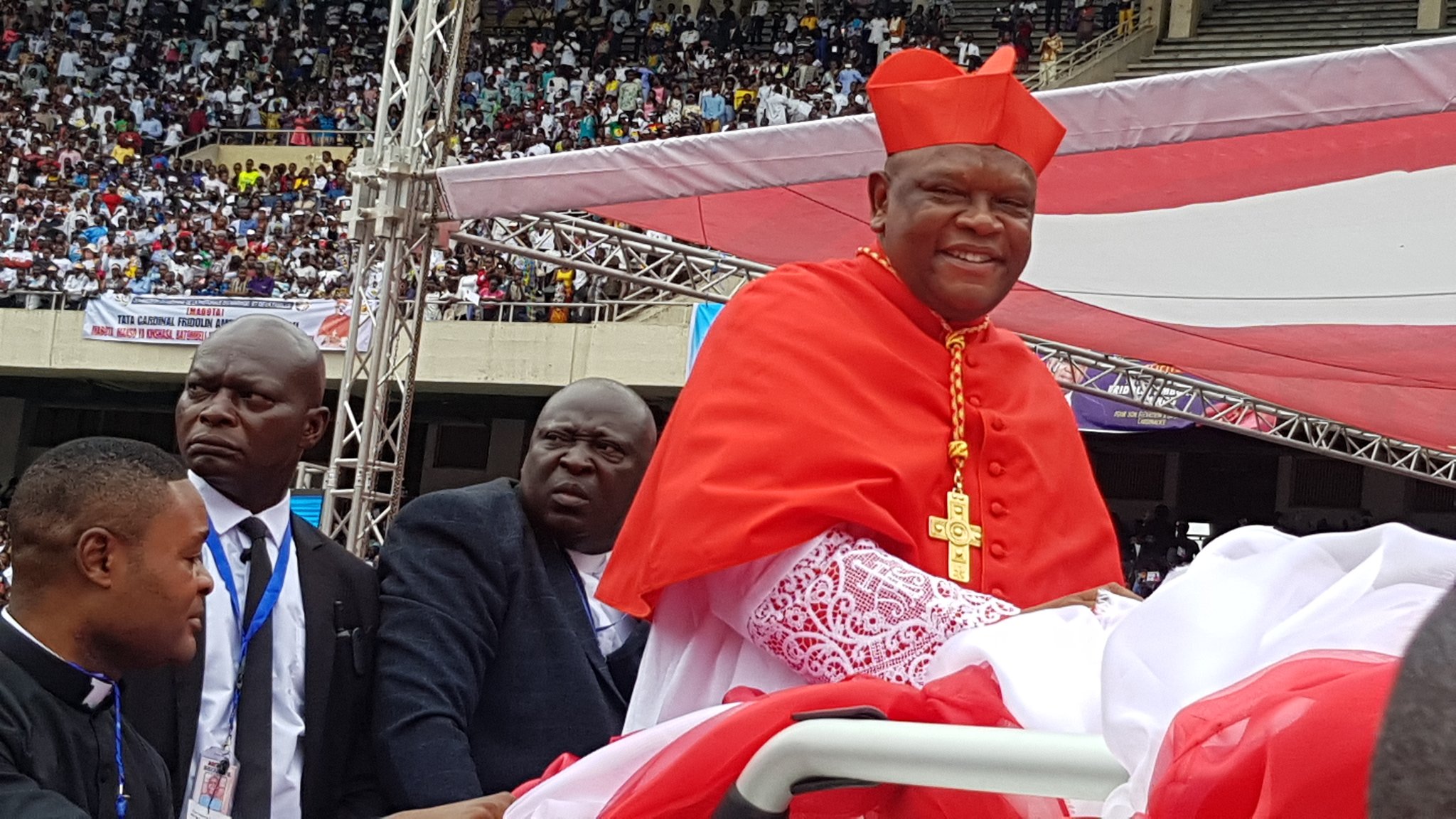 RDC/FCC-CACH: Le Cardinal Ambongo reçoit le soutien de l'ACAJ, une année après la naissance de la coalition