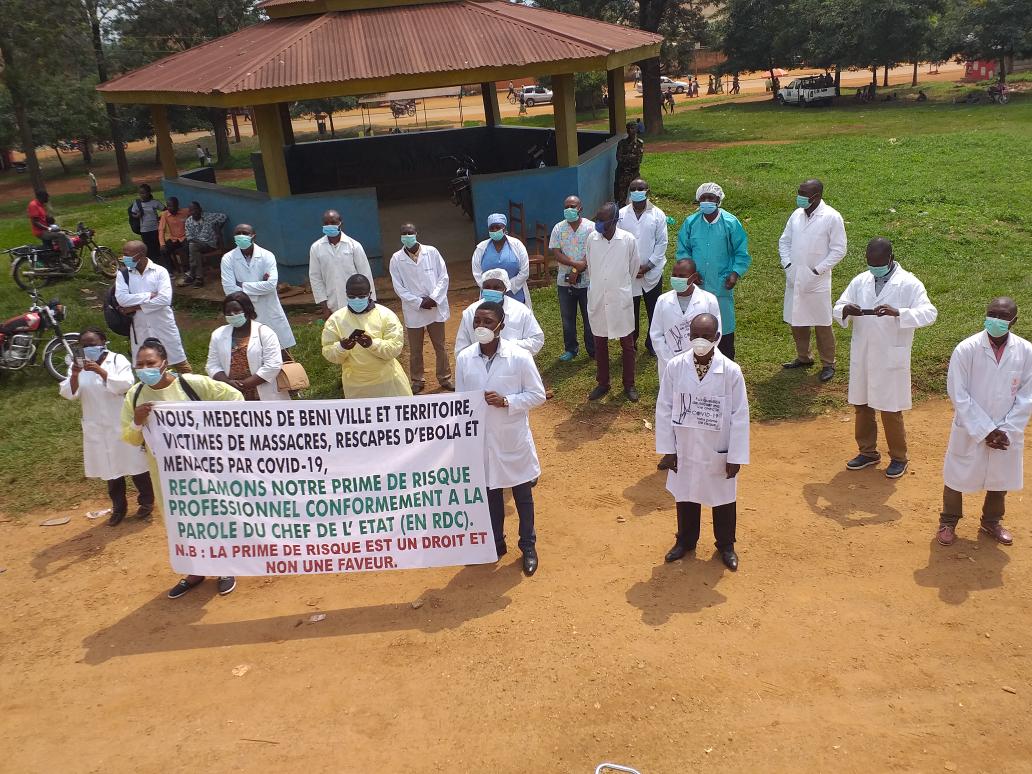 Beni: Les médecins menacent de déclencher une grève sèche
