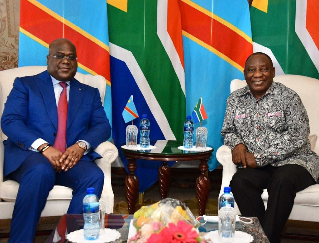 RDC : FélixTshisekedi en visite de travail en Afrique du Sud