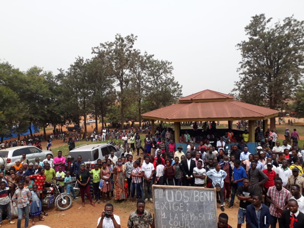 Beni: Les étudiants de l'université officielle de Semuliki dans la rue