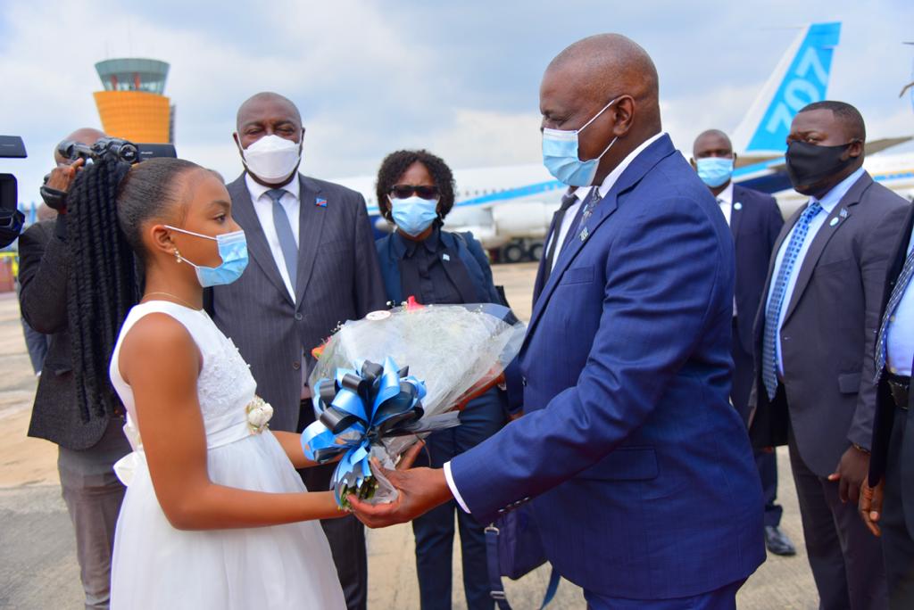 Diplomatie : Le Président du Botswana est à Kinshasa pour une visite de travail avec son homologue F. Tshisekedi