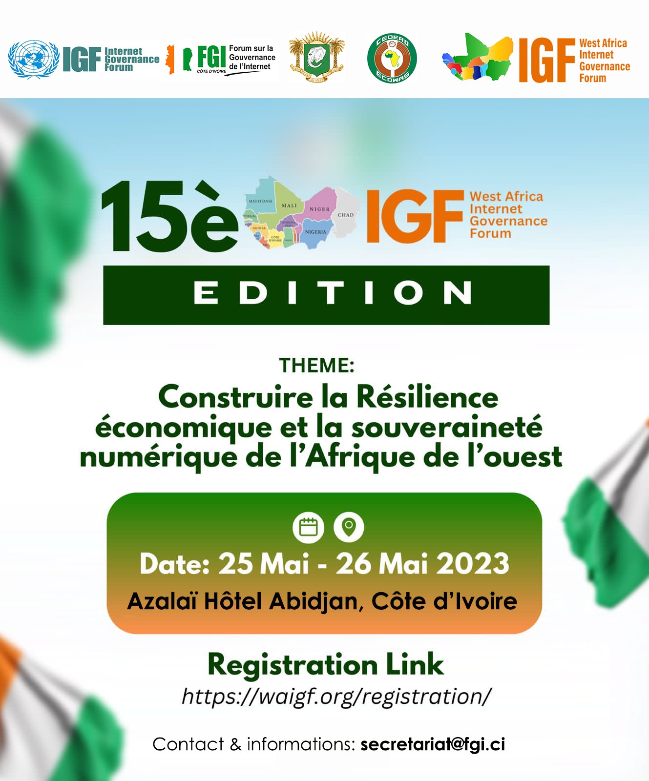 Forum sur la gouvernance internet : Abidjan s’apprête  à abriter les assises