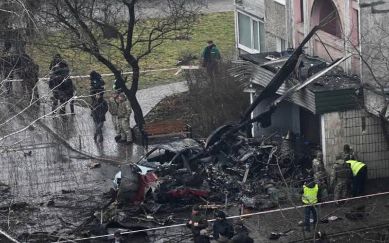 Ukraine : 14 morts dont un ministre dans un crash d'un hélicoptère près de Kiev