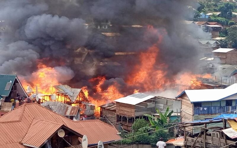 Bukavu : encore un incendie meurtrier en pleine ville