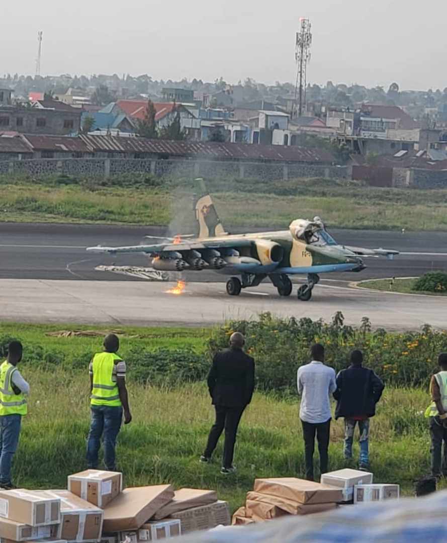Goma :  Un avion sukhoi de la RDC attaqué par le Rwanda